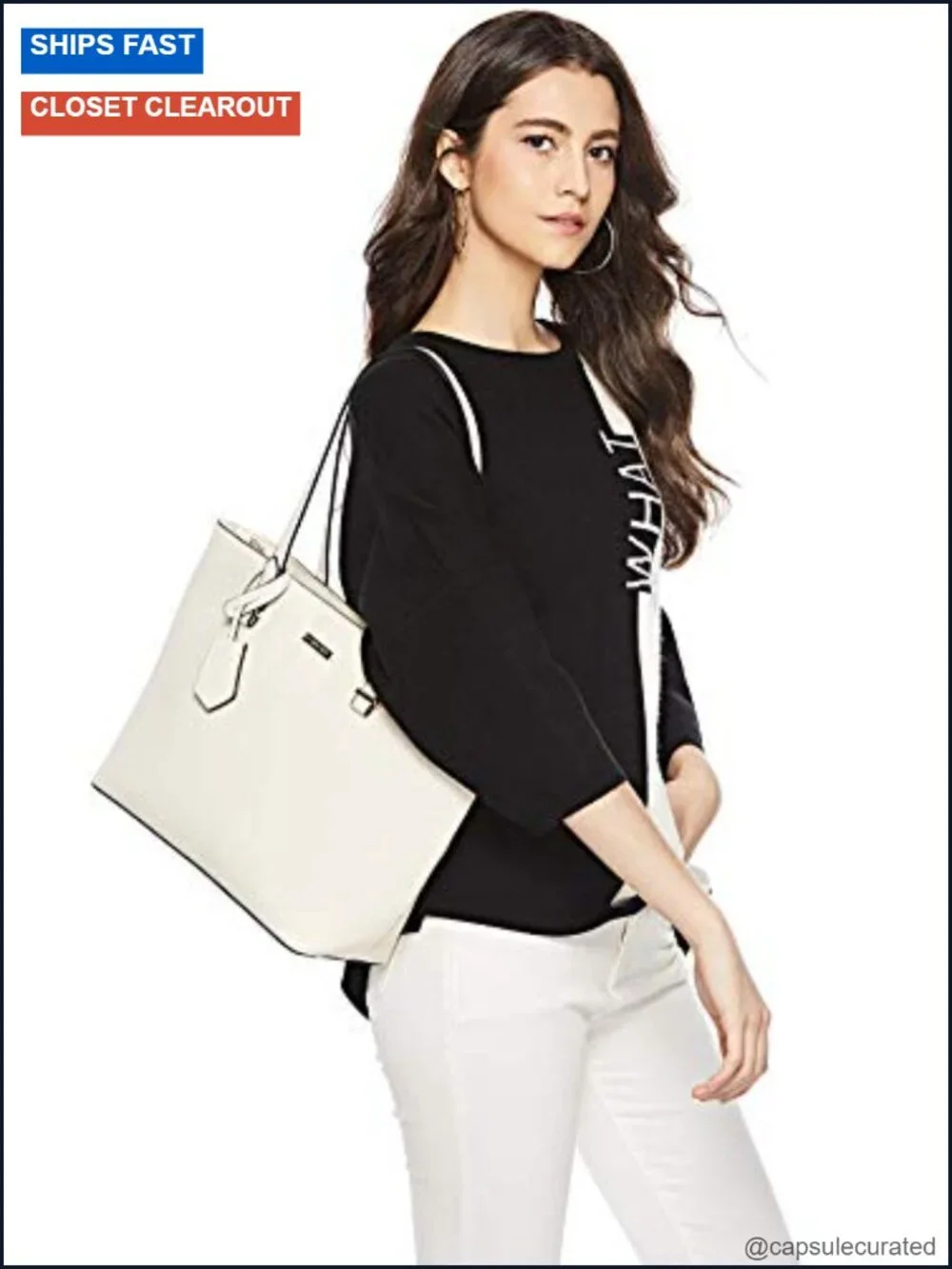 Women's Satchel Handbag Tote Set with Wallet and Card Holder, Top Zipper